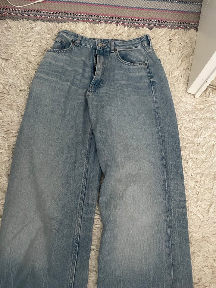 Gri Mavi Rahat Kesim Kadın Midi Kot Pantolon - Görsel 3