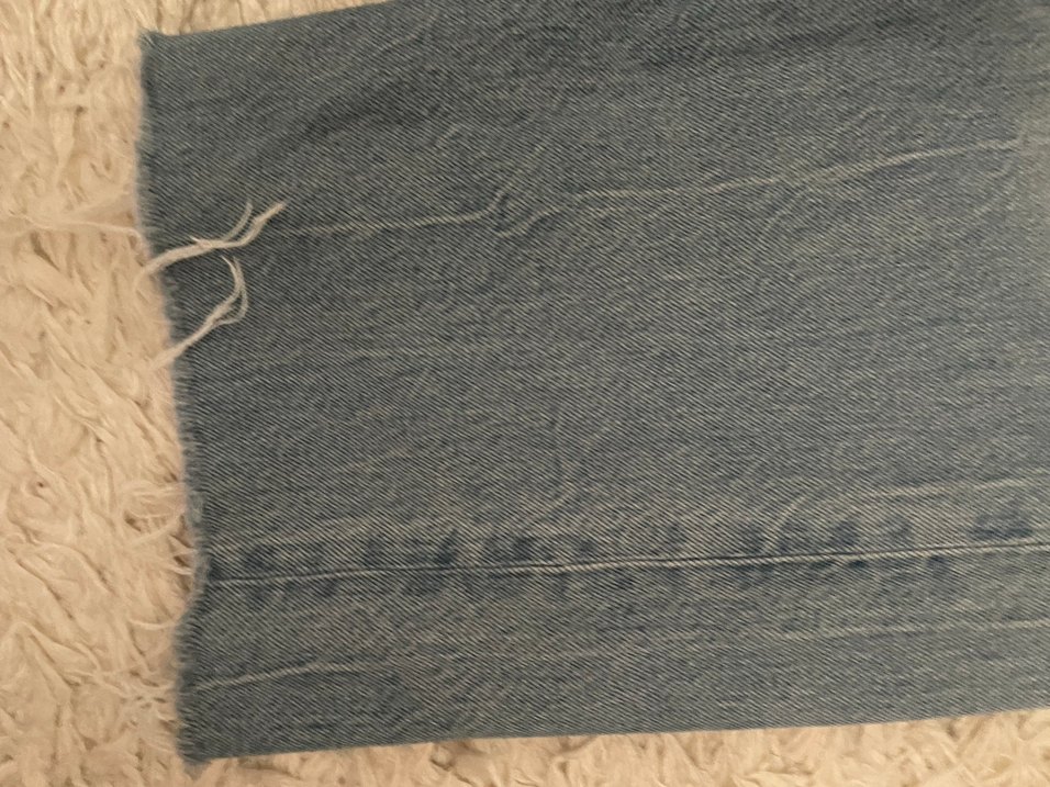 Gri Mavi Rahat Kesim Kadın Midi Kot Pantolon - Görsel 4