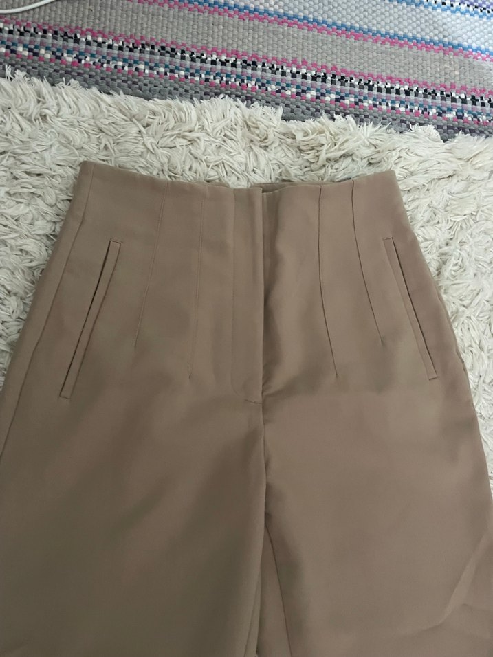 Bej Kadın Kumaş Pantolon - Görsel 2