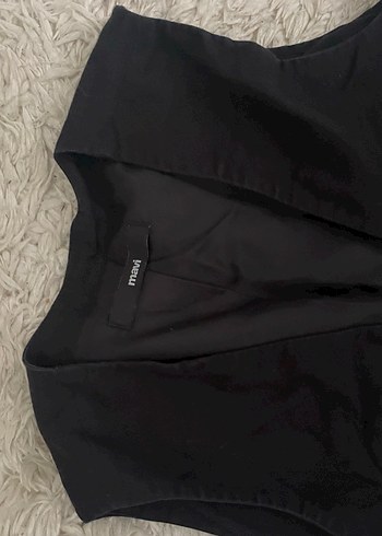 Siyah Kadın Kürklü Midi Yelek - Görsel 2