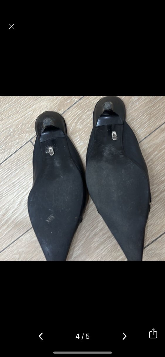 Siyah Kadın Stiletto Ofis Ayakkabısı - Görsel 4