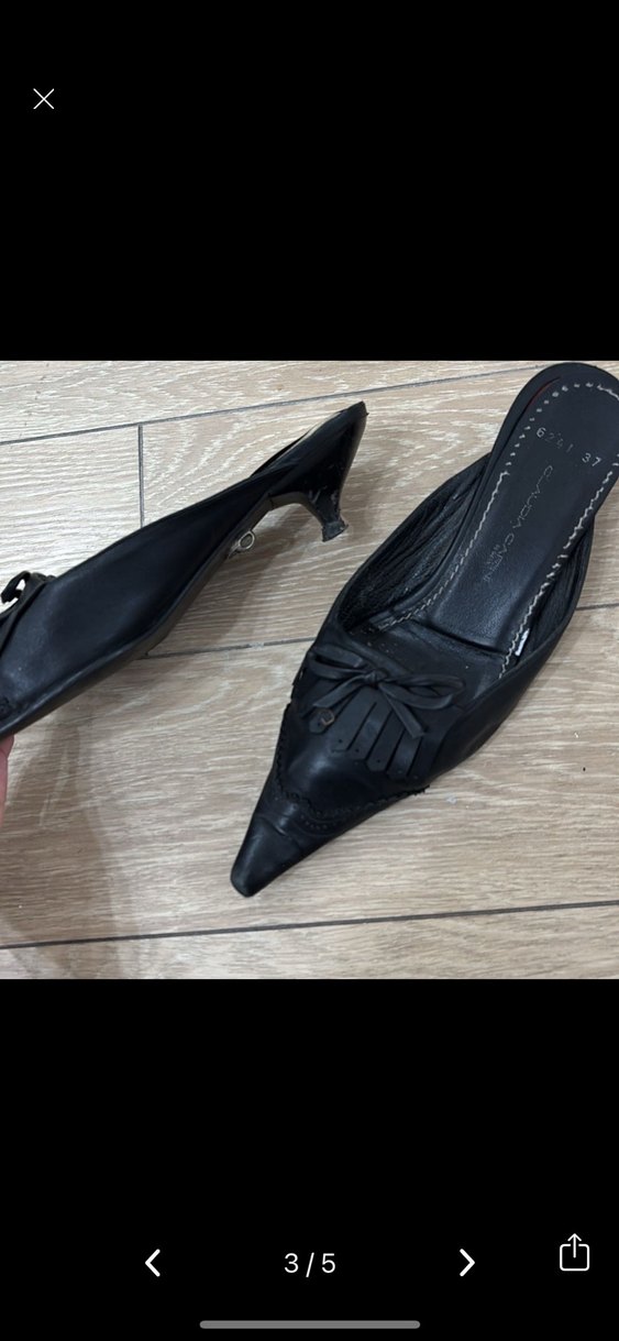 Siyah Kadın Stiletto Ofis Ayakkabısı - Görsel 3