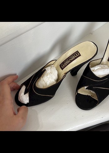 Siyah Tokalı Platform Topuklu Kadın Ayakkabı - Görsel 2