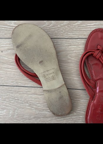 Kırmızı Bohem Stiletto Topuklu Kadın Sandalet - Görsel 3