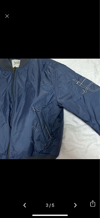 s Beden Crop Lacivert Mont
