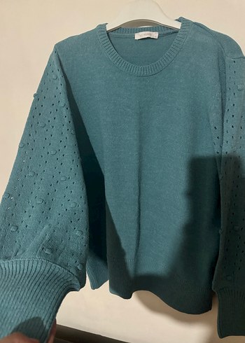 LCW bisiklet yaka oversize triko kadın kazak - Görsel 6