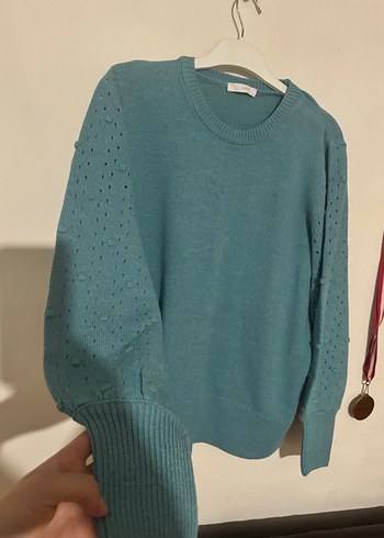 LCW bisiklet yaka oversize triko kadın kazak - Görsel 4