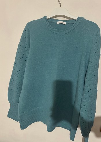 LCW bisiklet yaka oversize triko kadın kazak - Görsel 2