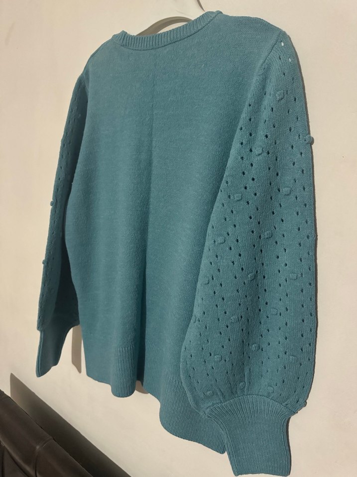 LCW bisiklet yaka oversize triko kadın kazak - Görsel 3