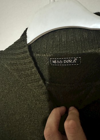 Gri Nakış detaylı Kadın Triko Kazak - Görsel 2