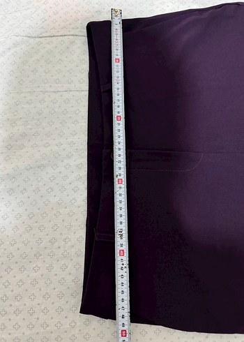 Kadın Mor Kumaş Pantolon - Düzenli Kesim - Görsel 6