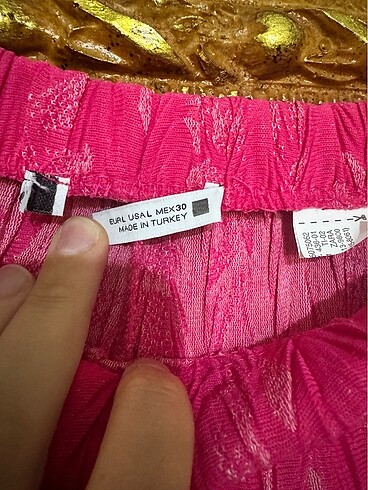 Bol kesim desenli Pantolon - Görsel 6