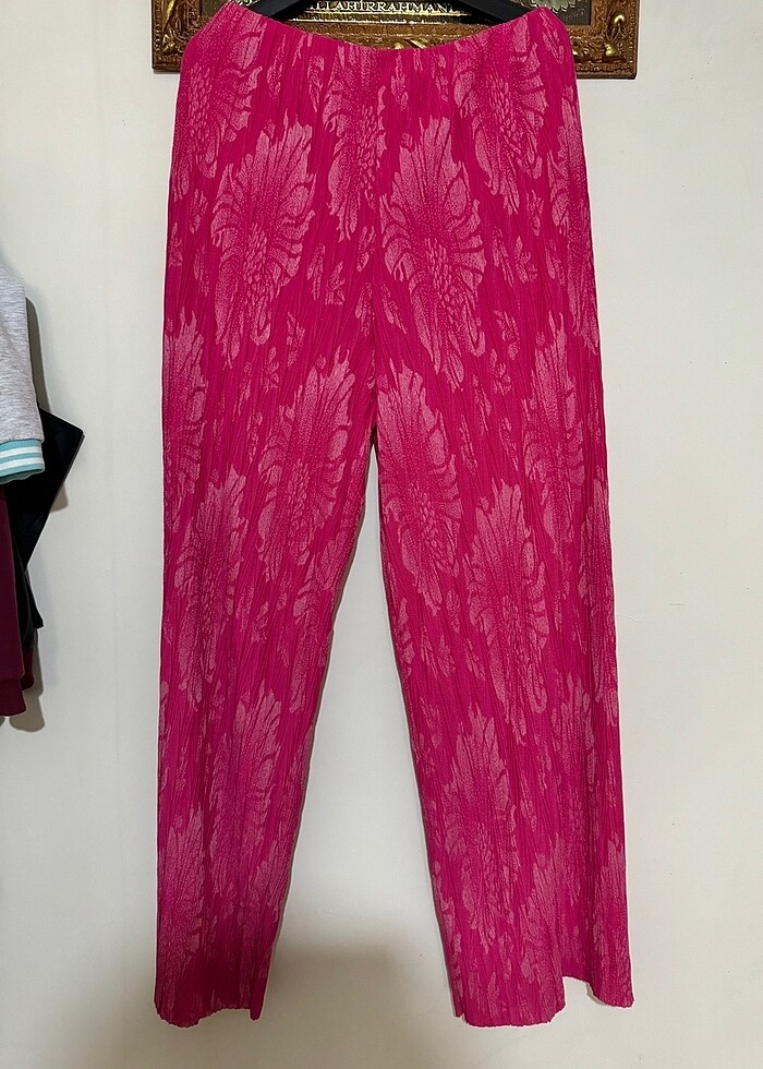 Bol kesim desenli Pantolon - Görsel 4