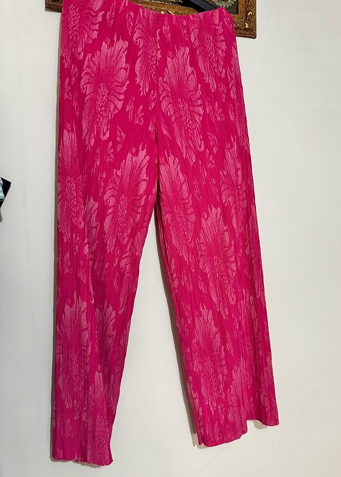 Bol kesim desenli Pantolon - Görsel 5