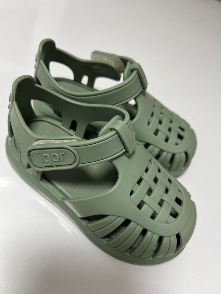 Yeşil Erkek Çocuk Cırt Cırtlı Terlik - Görsel 3