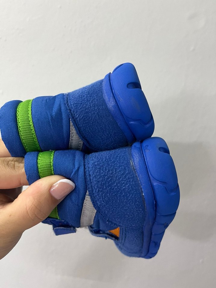 Mavi Erkek Çocuk Cırt Cırtlı Kauçuk Bot - Görsel 4