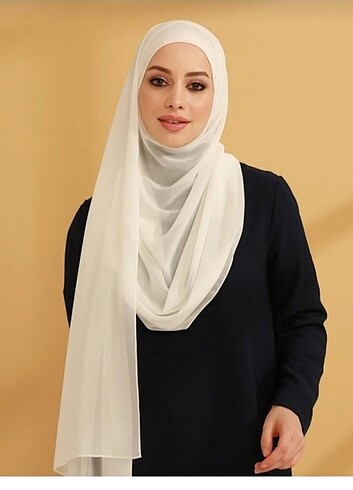 Hazır boneli şifon şal