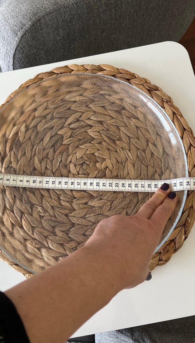 Bej Renk Bohem Stil Cam Tabak - Görsel 3