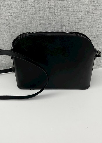 Siyah Süet Kadın Omuz Çantası - Görsel 2