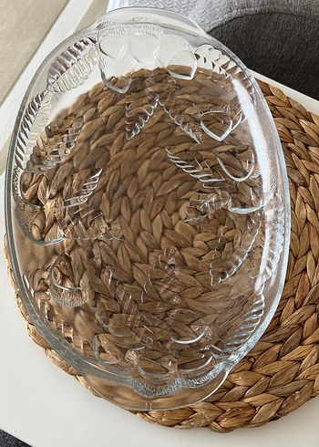 Yılan Desenli Bohem Cam Tabak - Görsel 3