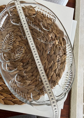 Yılan Desenli Bohem Cam Tabak - Görsel 4