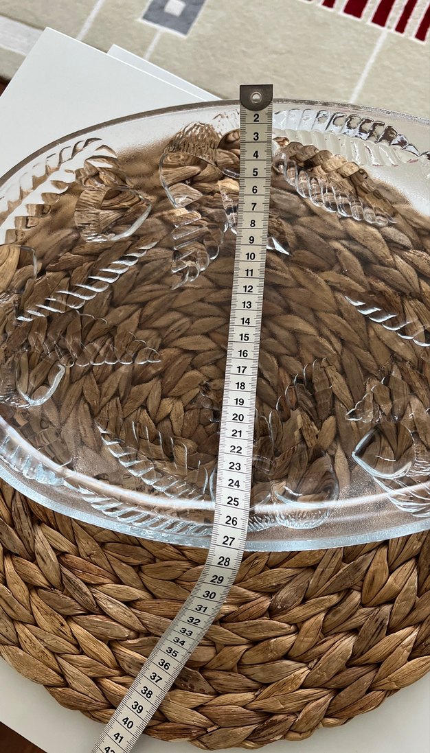 Yılan Desenli Bohem Cam Tabak - Görsel 5