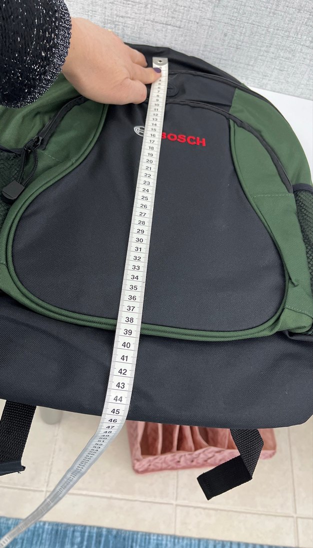 Yeşil Fermuarlı Bosch Erkek Sırt Çantası - Görsel 3