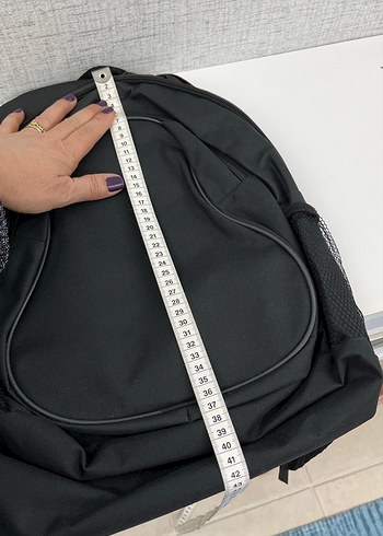 Fermuarlı Siyah Kadın Sırt Çantası - Görsel 5