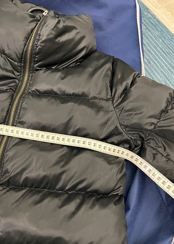 Kadın Siyah Midi Kışlık Şişme Mont - Görsel 6