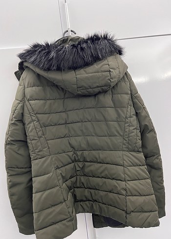 Kadın Midi Kış Montu Kürklü Kapüşonlu - Görsel 7