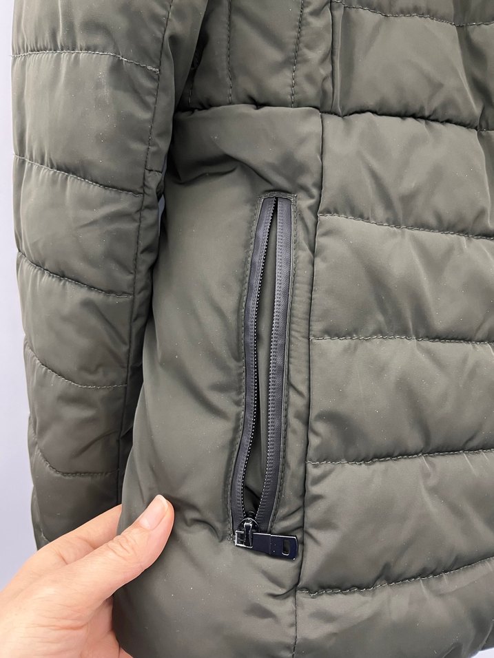 Kadın Midi Kış Montu Kürklü Kapüşonlu - Görsel 4