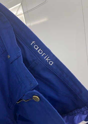 Mavi Denim Midi Kadın Pantolon - Görsel 4