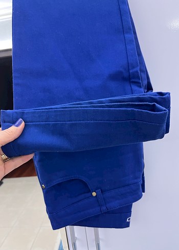 Mavi Denim Midi Kadın Pantolon - Görsel 6