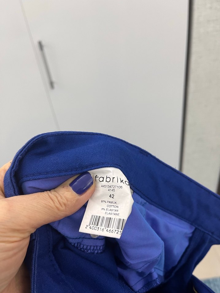 Mavi Denim Midi Kadın Pantolon - Görsel 5