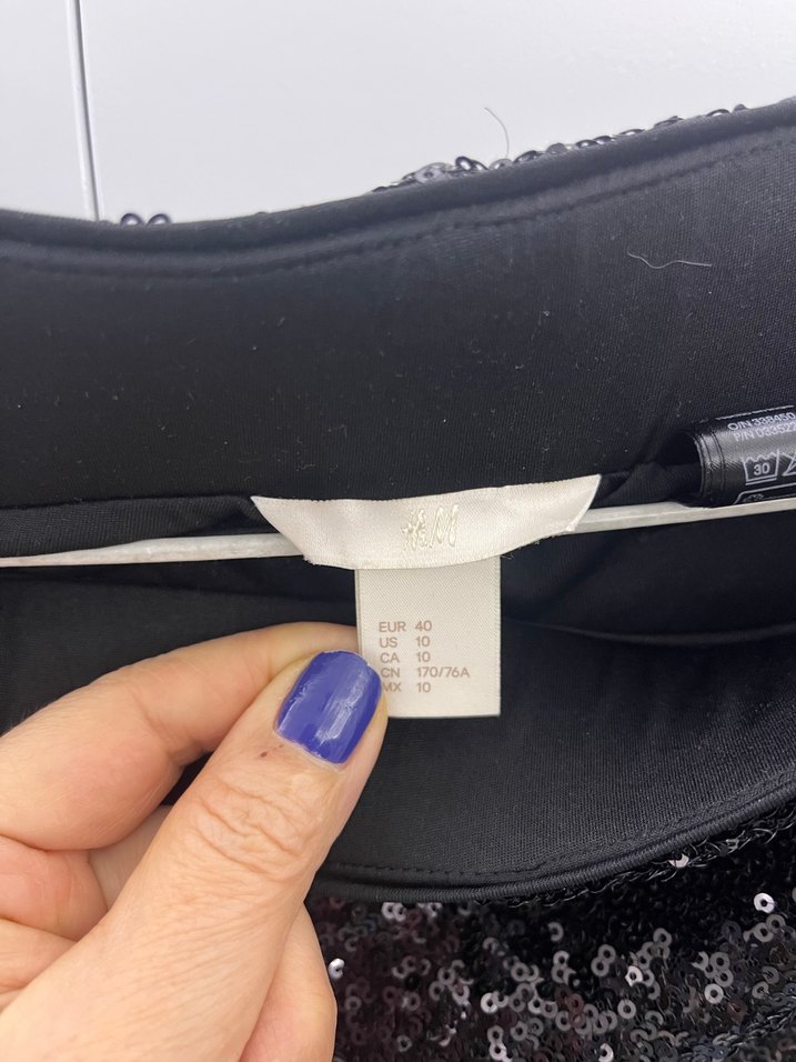 Siyah Payetli Kadın Kumaş Pantolon - Görsel 5