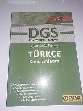 DGS TÜRKÇE KONU ANLATIMLI TASARI YAYINLARI