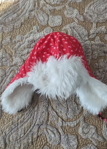 2-3 Yaş, 20 cm Beden Hello Kitty Nakışlı Pembe Kürklü Çocuk Şapkası