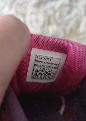 27 Beden mor Renk Kinetix Mor Kız Çocuk Spor Ayakkabı