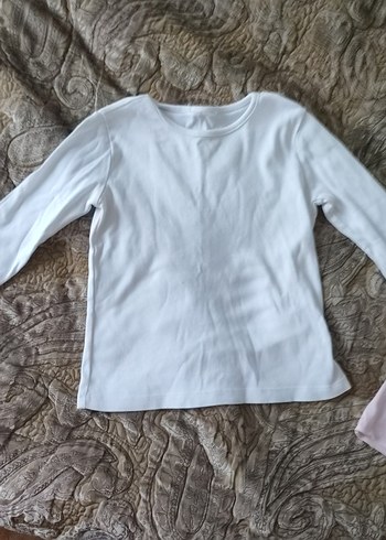 2 adet Beyaz ve pastel pembe çocuk içlikleri - Görsel 2