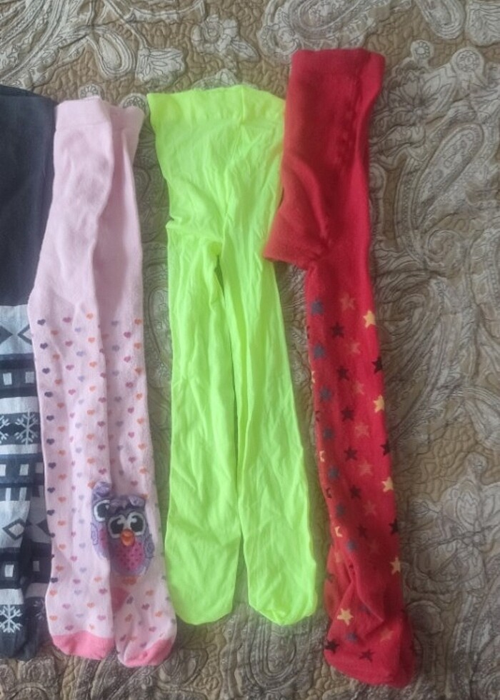 6 adet çocuk külotlu çorap  - Görsel 3