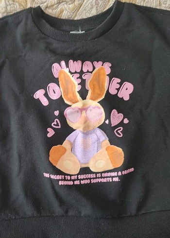 LC Waikiki Kız Çocuk Siyah Sweatshirt