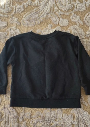 5 Yaş Beden Kız Çocuk Siyah Sweatshirt