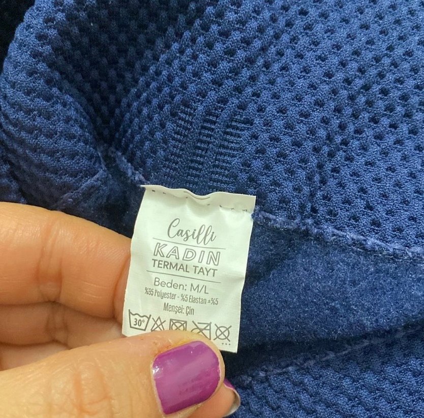 Mavi Kadın Spor Tayt - Görsel 4