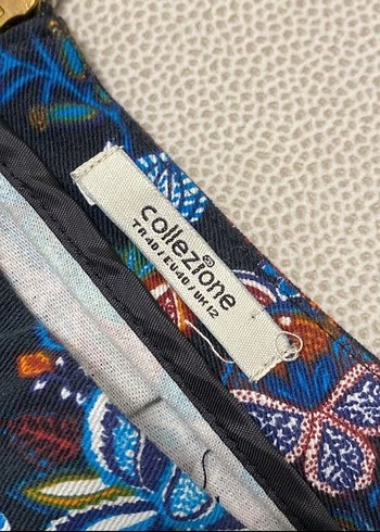 Çiçek Desenli Pilili Mini Etek - Görsel 2