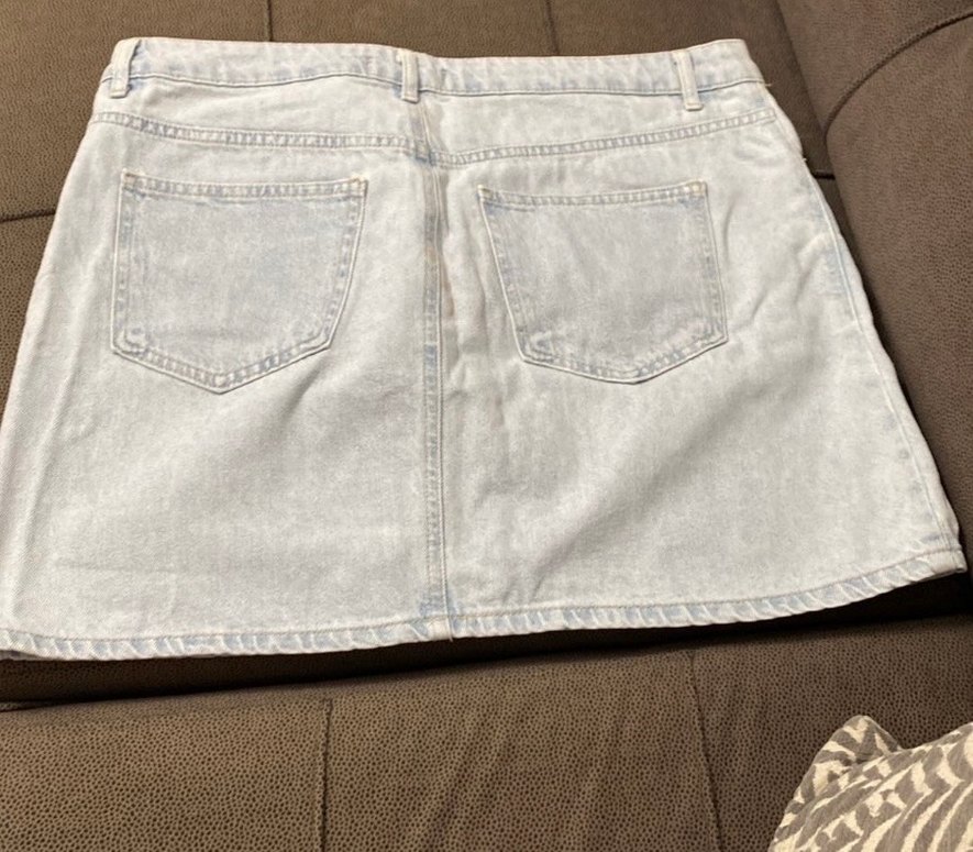 Kot Kadın Denim Mini Etek - Görsel 2