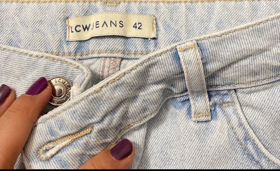 Kot Kadın Denim Mini Etek - Görsel 5