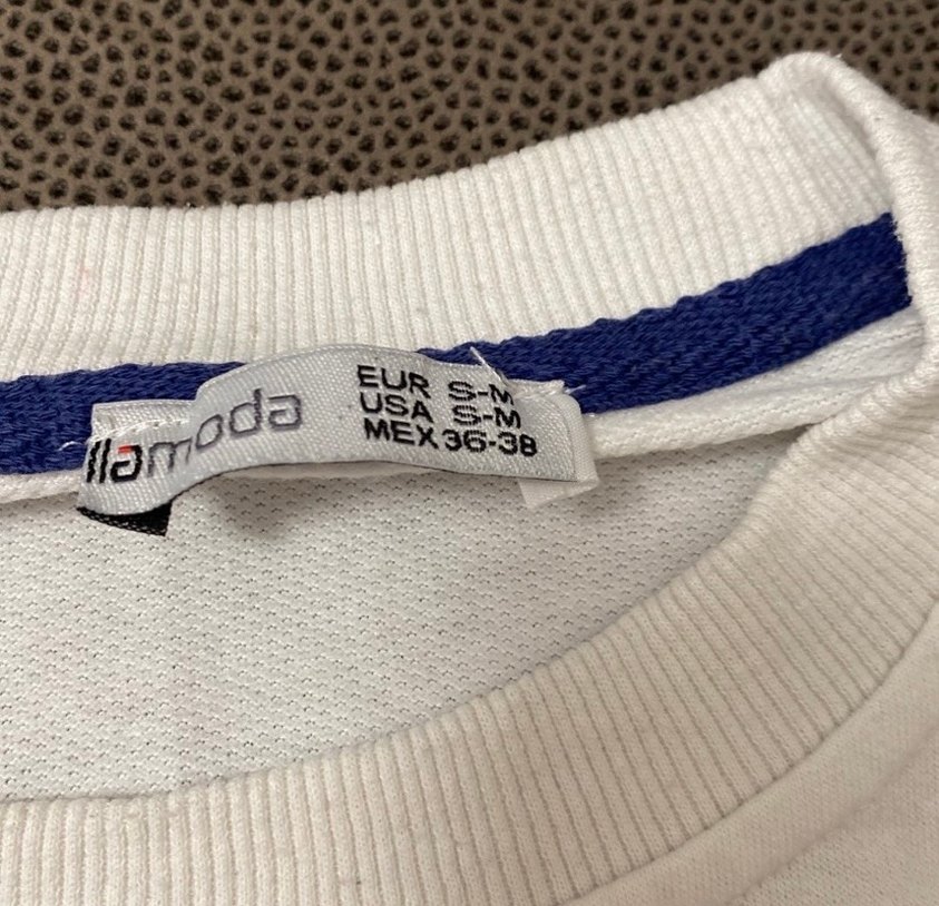 Beyaz Uzun Kollu Baskılı Sweatshirt - Görsel 3