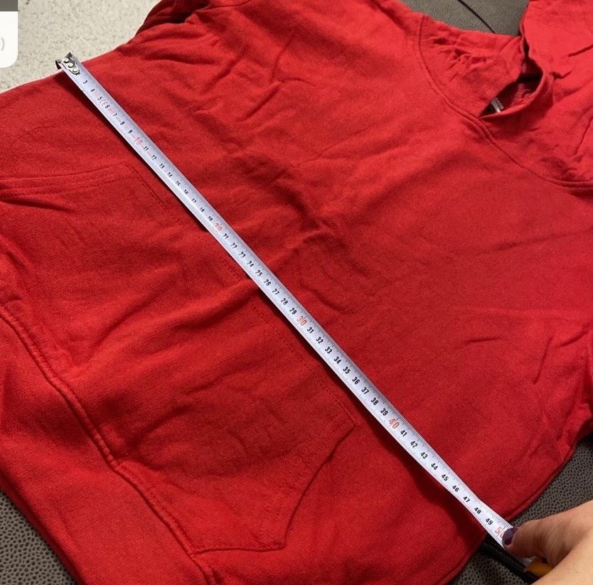 Koyu Kırmızı Kapüşonlu Kadın Sweatshirt - Görsel 4