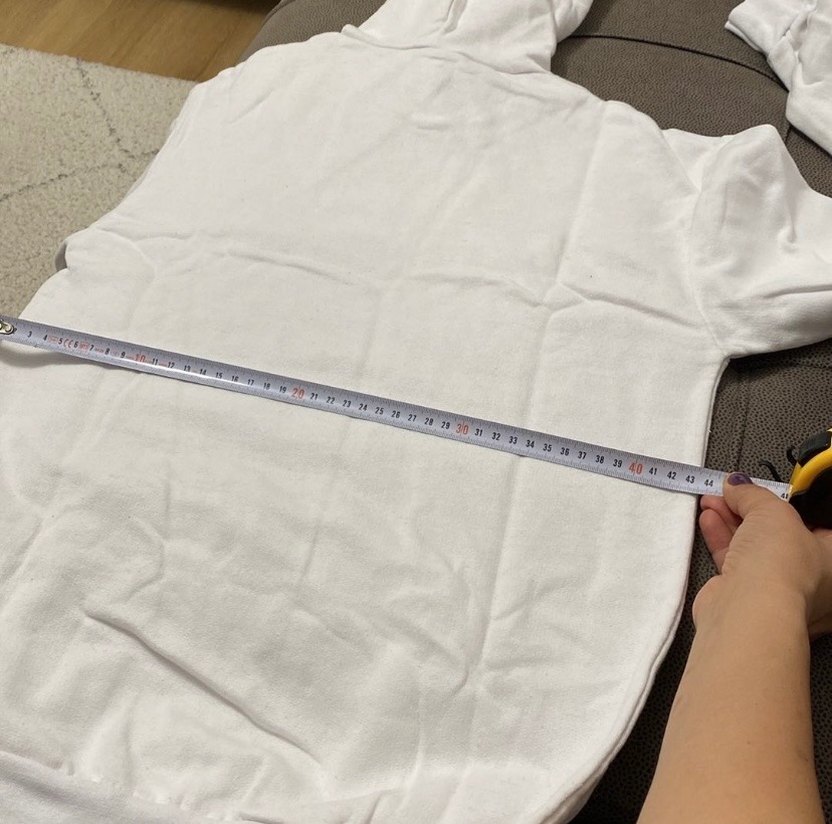 Baskılı Kapüşonlu Beyaz kadın Sweatshirt - Görsel 4