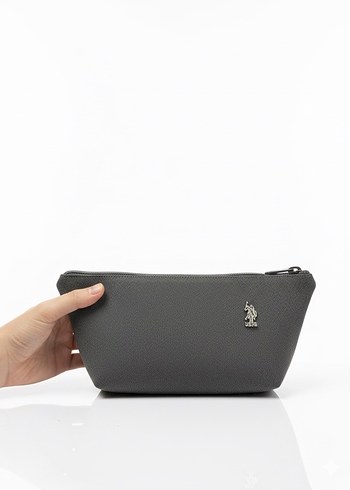 Gri Kadın Clutch Çanta